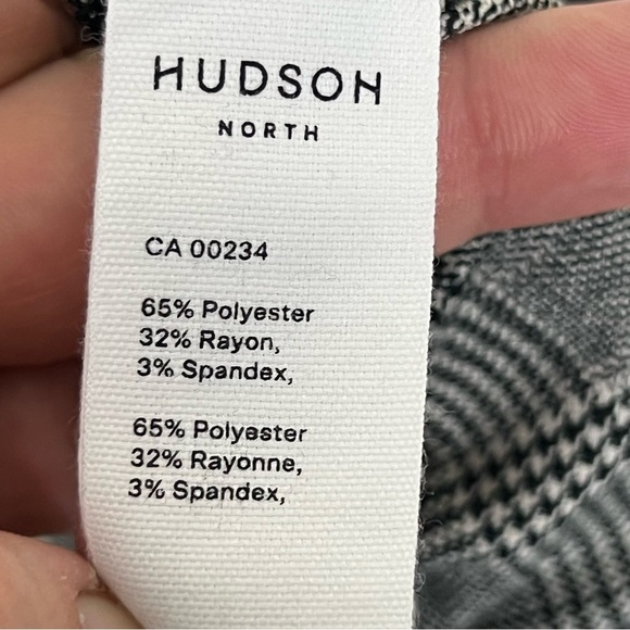Hudson North Plus Easy Pull-On Ankle Pants Plaid Grey Academia Size 2X Trouser - Picture 10 of 15